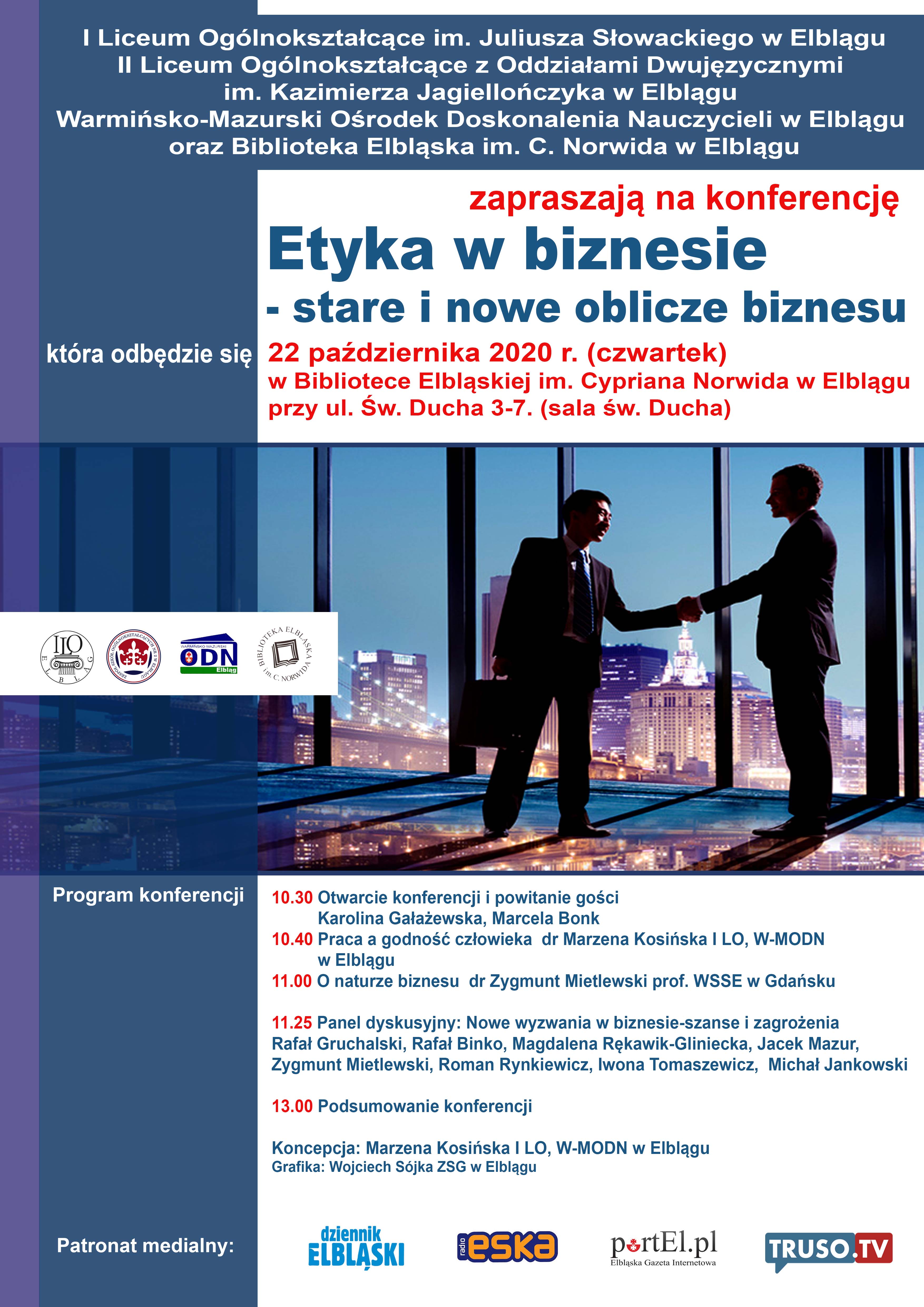 20201022 Konferencja Etyka w biznesie stare i nowe oblicze biznesu